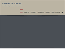 Tablet Screenshot of kazarianlaw.com